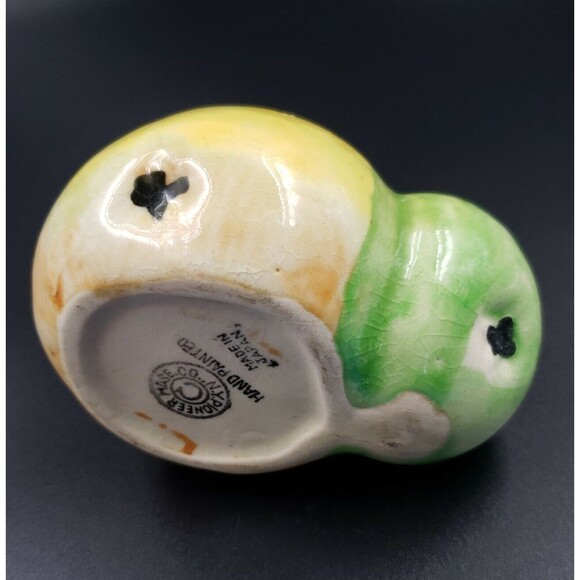 Wall Pocket Planter Pear Fruit Vtg Japan Glazed Painted Ceramic Art Pottery Vase - Picture 10 of 15